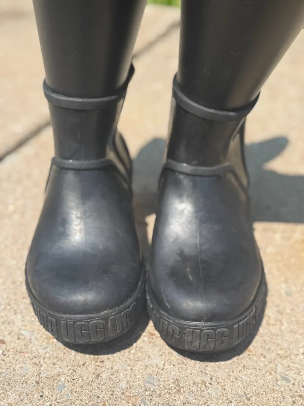UGG Drizlita Kids 3 Black Rain Boots Waterproof Y2K Gorpcore Rubber 4027